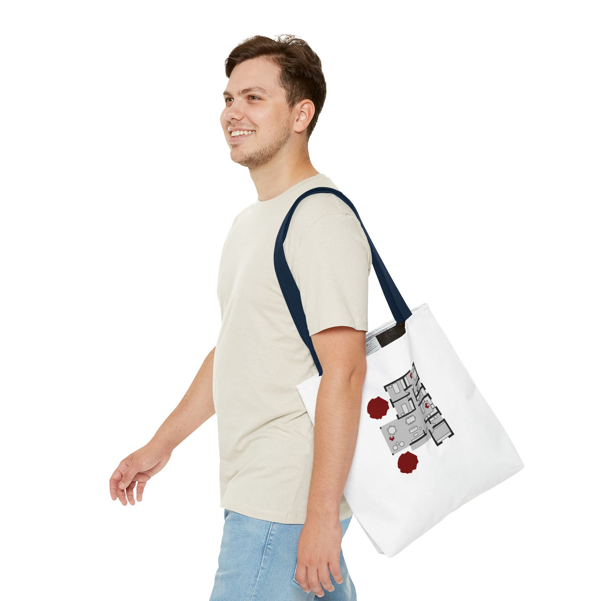 Blueprint Series | Floor Plan Architectural Tote Bag
