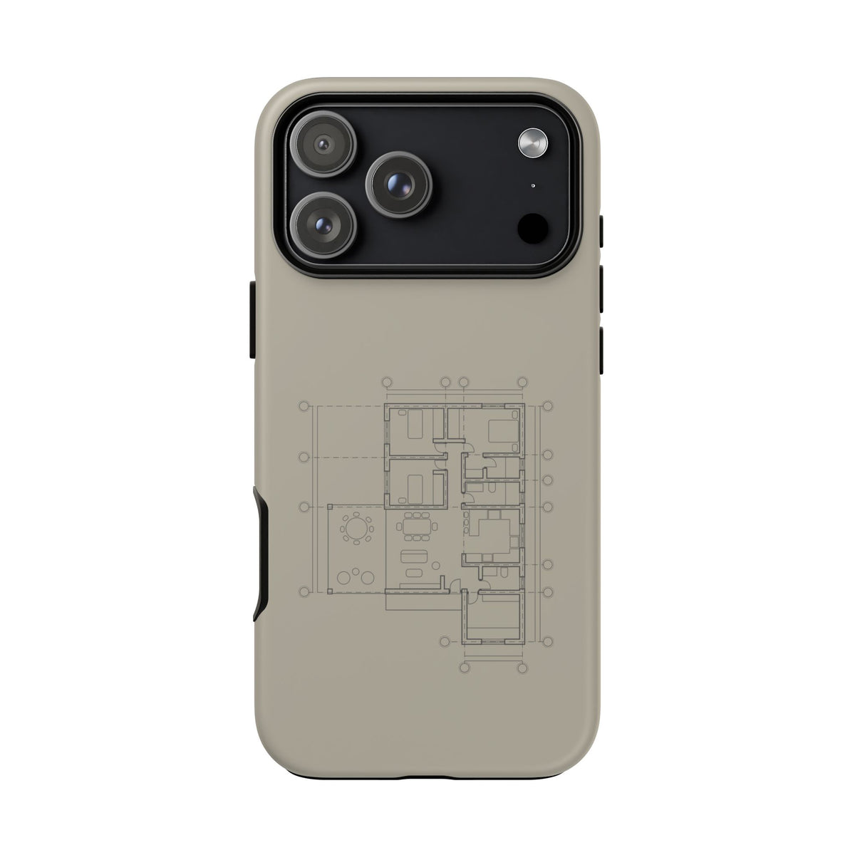 Tech & Workspace | Architectural Blueprint Tough Phone Case