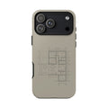 Tech & Workspace | Architectural Blueprint Tough Phone Case