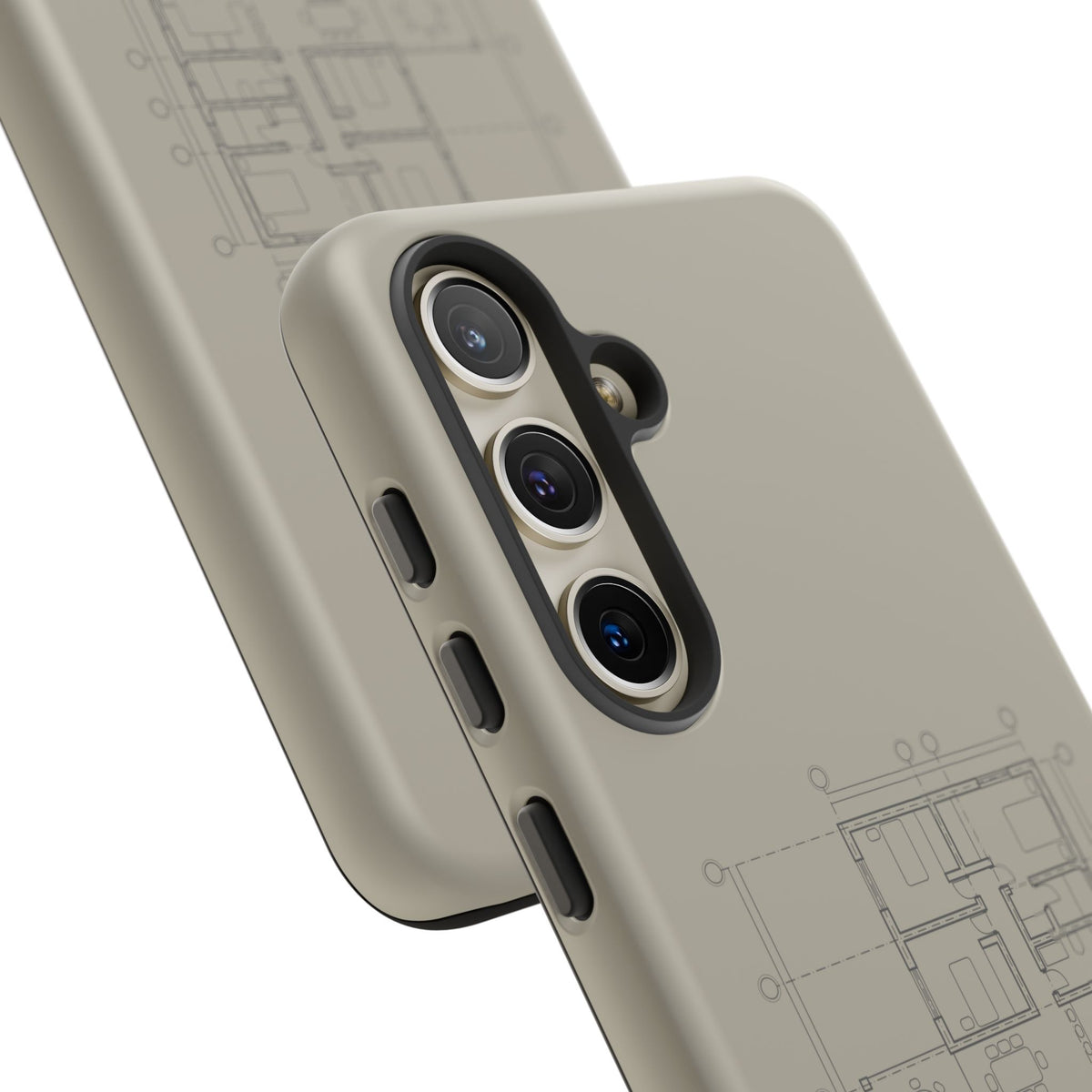 Tech & Workspace | Architectural Blueprint Tough Phone Case