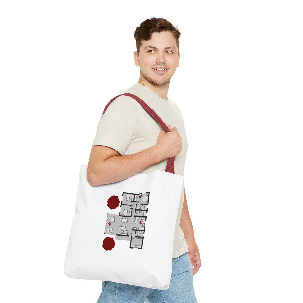 Blueprint Series | Floor Plan Architectural Tote Bag