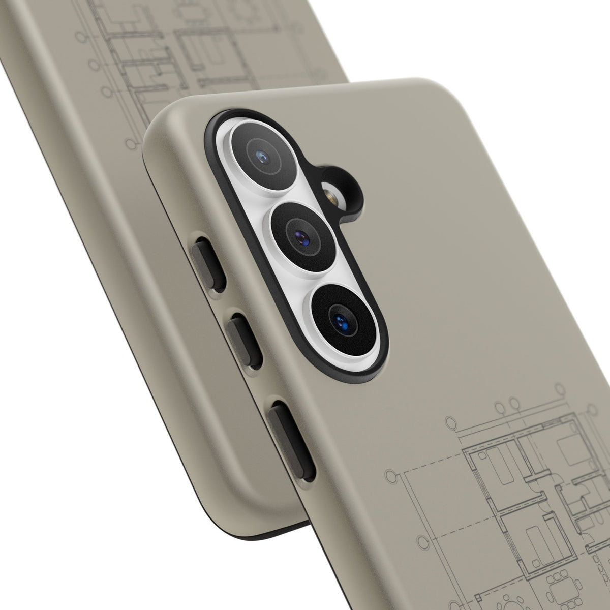 Tech & Workspace | Architectural Blueprint Tough Phone Case