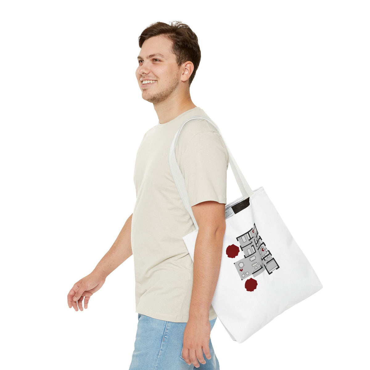 Blueprint Series | Floor Plan Architectural Tote Bag