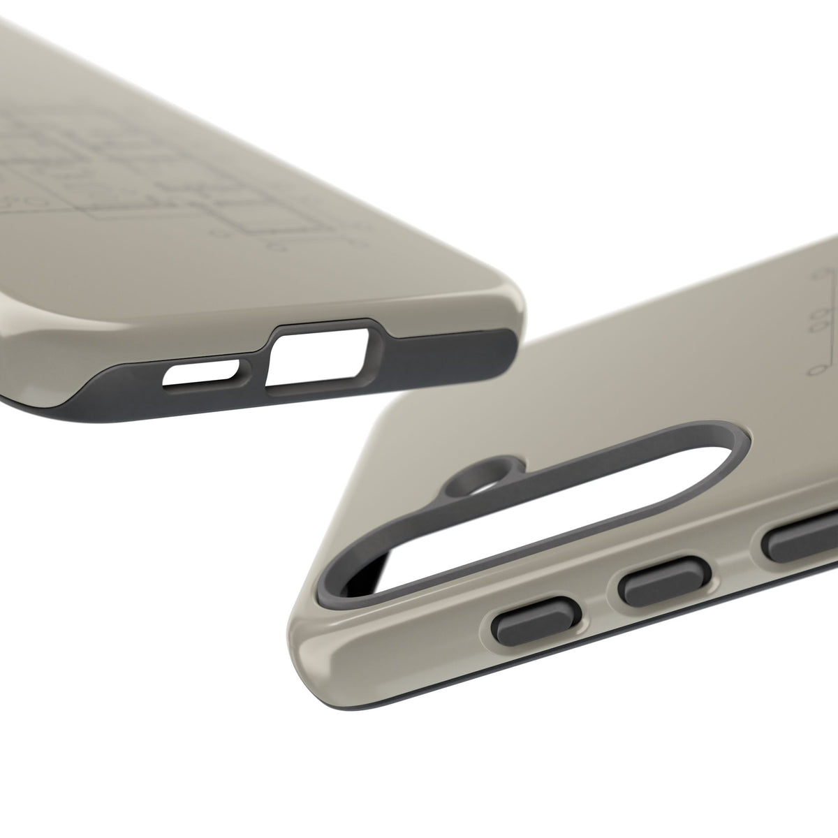 Tech & Workspace | Architectural Blueprint Tough Phone Case
