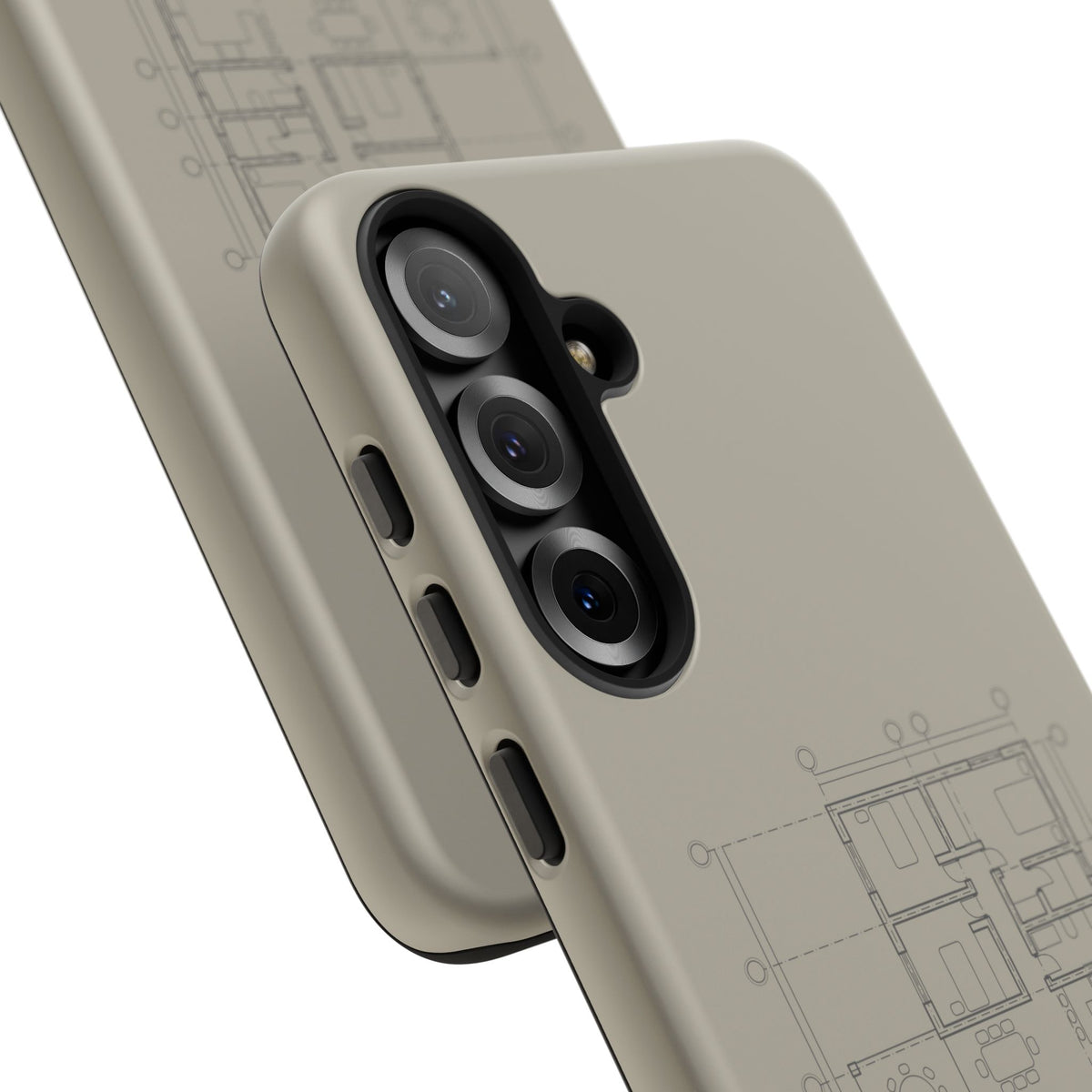 Tech & Workspace | Architectural Blueprint Tough Phone Case