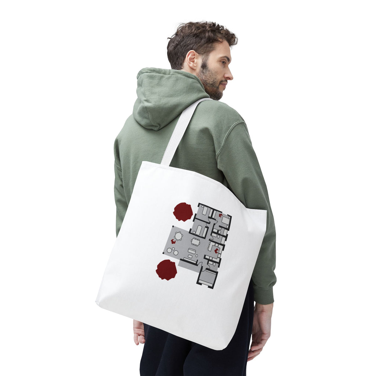 Blueprint Series | Floor Plan Architectural Tote Bag