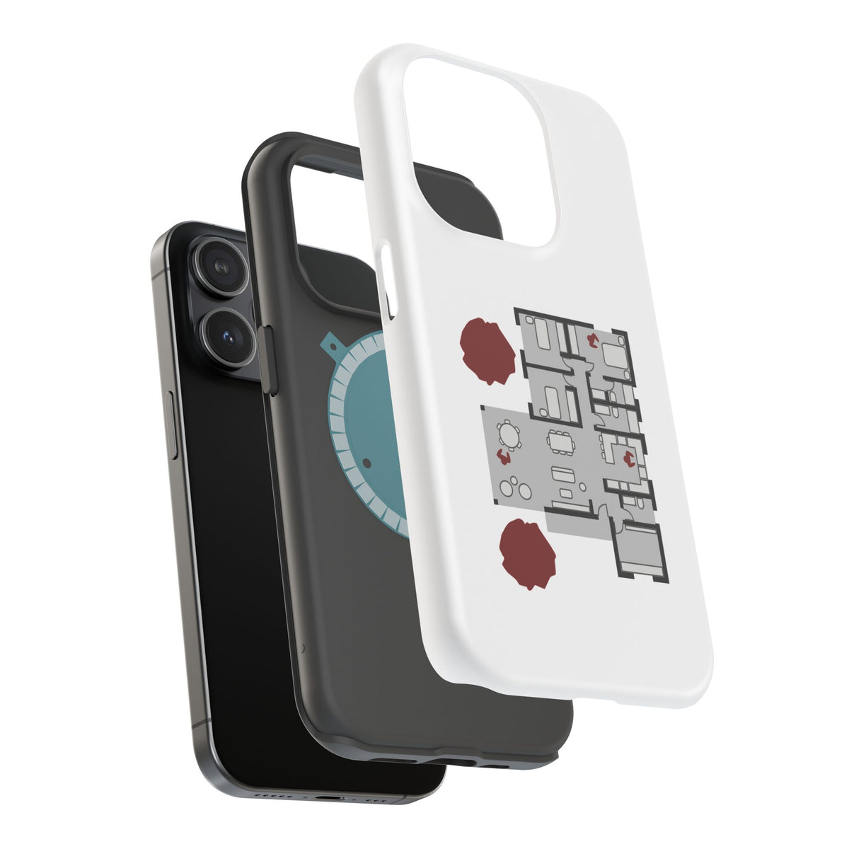 Blueprint Series | Floor Plan Architectural Phone Case Magnetic Impact-Resistant Case
