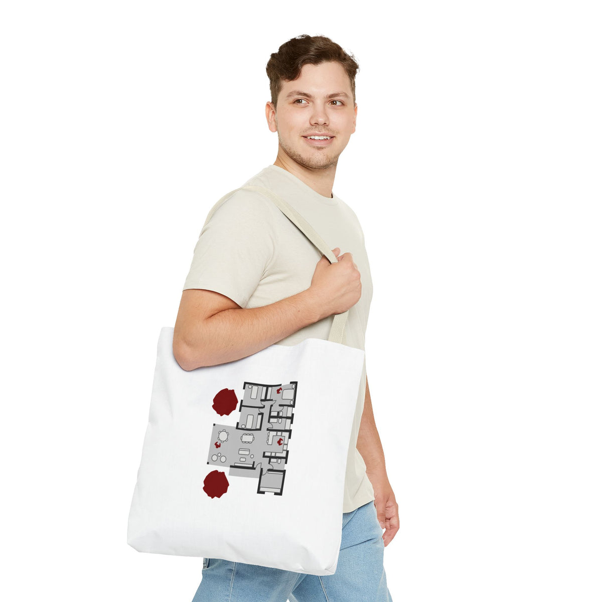 Blueprint Series | Floor Plan Architectural Tote Bag