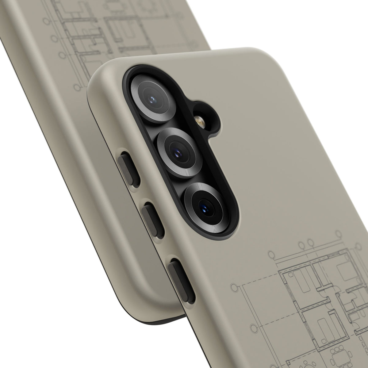 Tech & Workspace | Architectural Blueprint Tough Phone Case