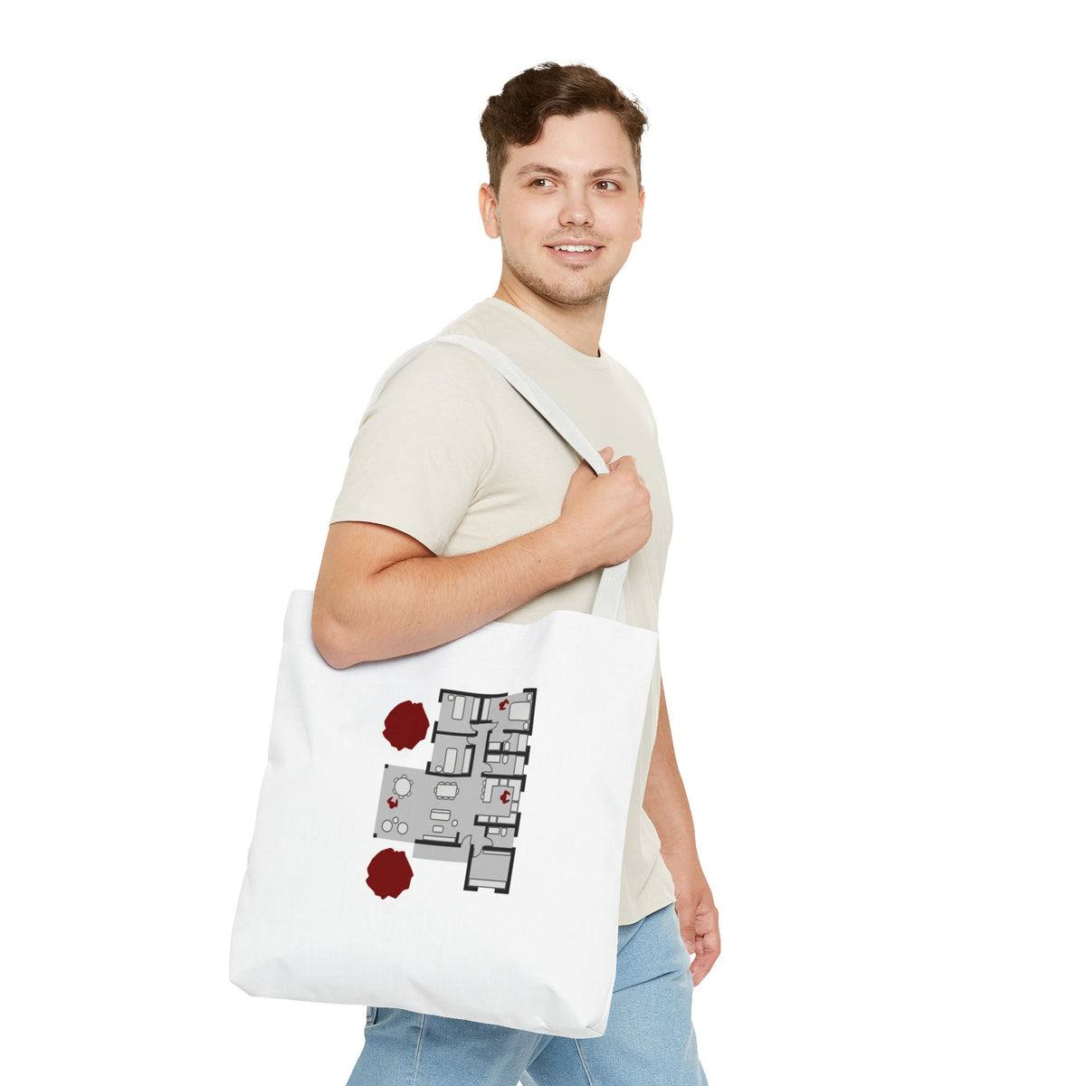 Blueprint Series | Floor Plan Architectural Tote Bag