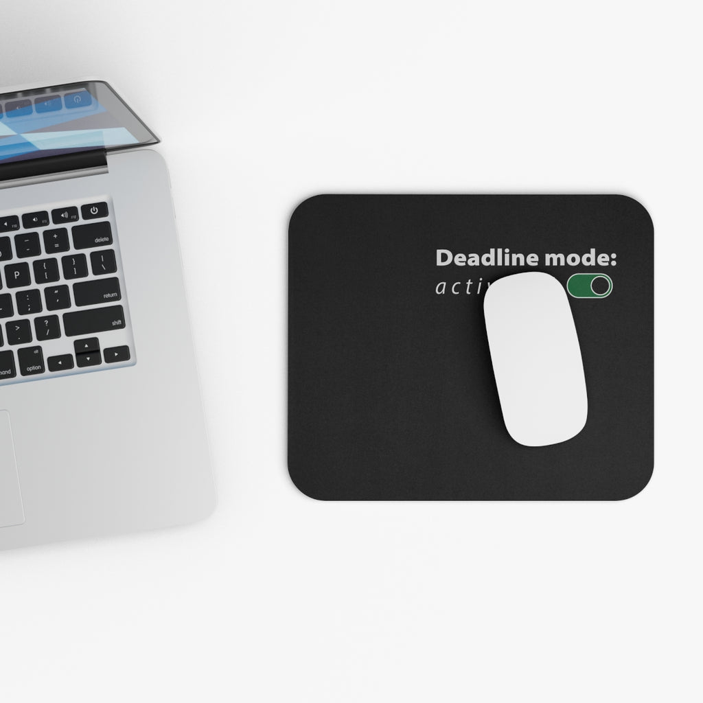 Tech & Workspace| Deadline Mode Activated Mouse Pad —  for Students & Remote Workers